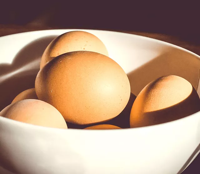 bowl of eggs
